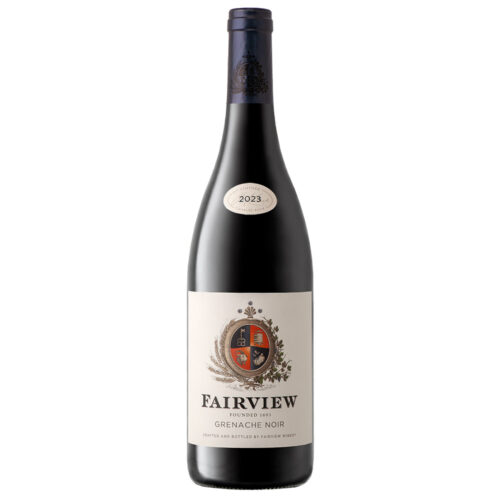 a bottle of Fairview Grenache Noir Red Wine
