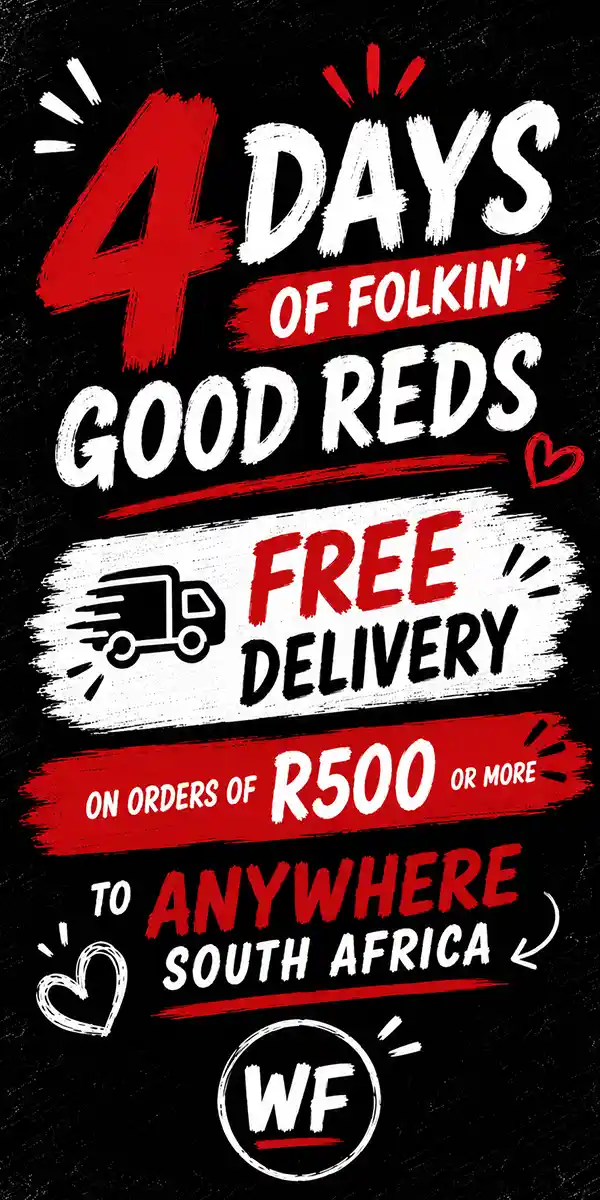 4 days Free delivery for R500 or more (1x2)